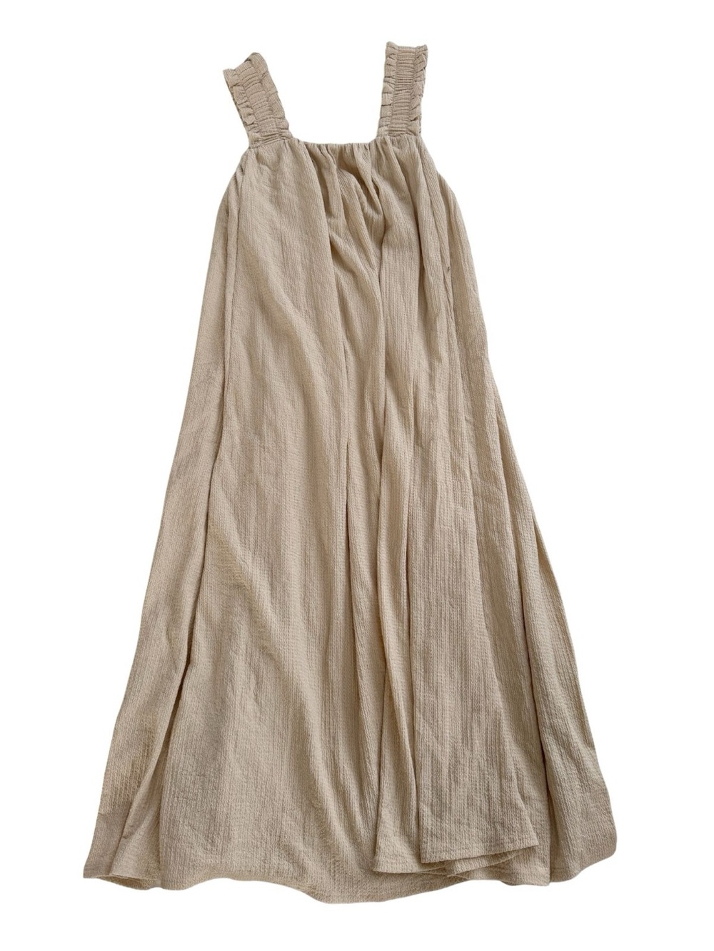 H&M Flowy Boho Feminine Maxi Dress - Oatmeal/Ecru - Size Small